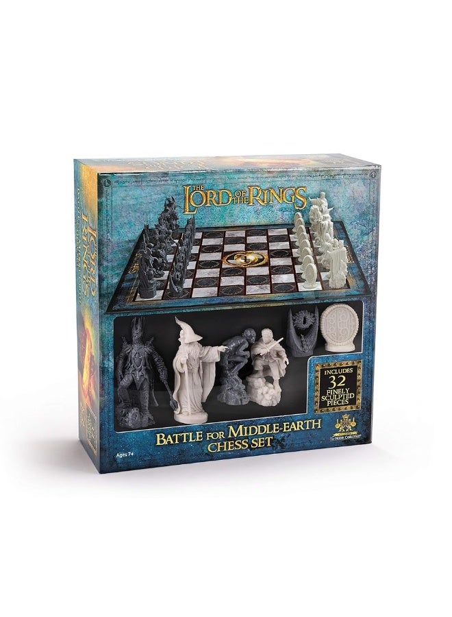 The Noble Collection The Lord of The Rings - Chess Set: Battle for Middle-Earth,Black, for 5 Players