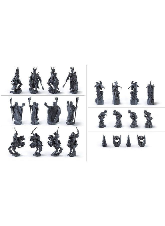 The Noble Collection The Lord of The Rings - Chess Set: Battle for Middle-Earth,Black, for 5 Players