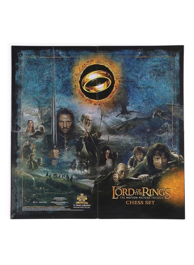 The Noble Collection The Lord of The Rings - Chess Set: Battle for Middle-Earth,Black, for 5 Players