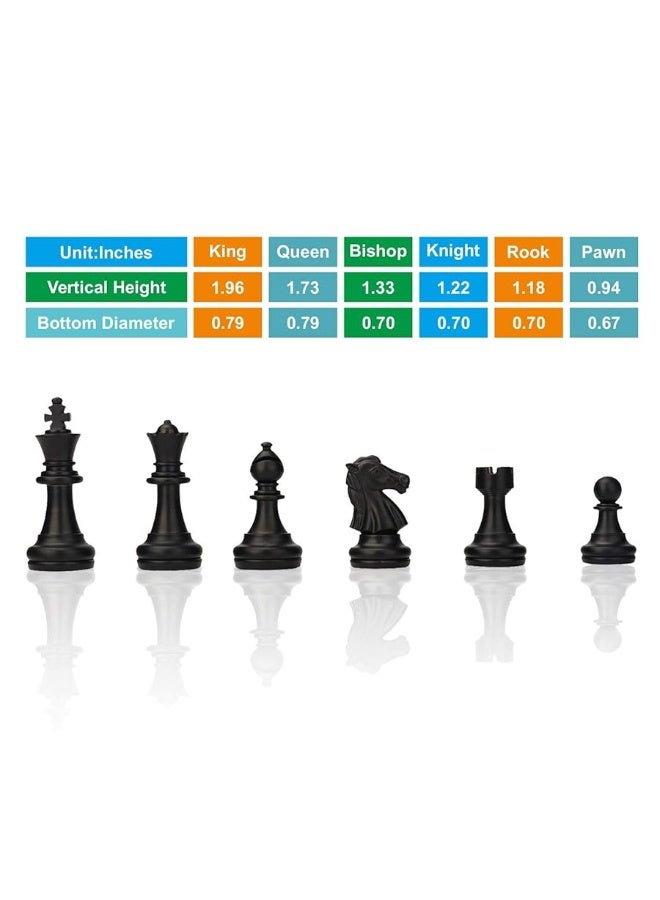 Magnetic Travel Chess Set with Folding Chess Board Educational Toys for Kids and Adults, 2 Players