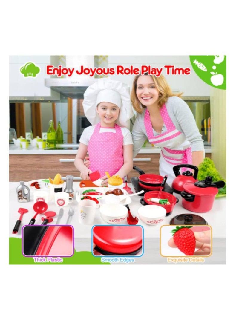 Kids Kitchen Playsets Play Kitchen Set for Kids Red