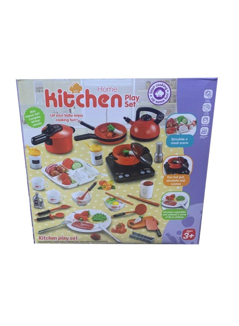 Kids Kitchen Playsets Play Kitchen Set for Kids Red