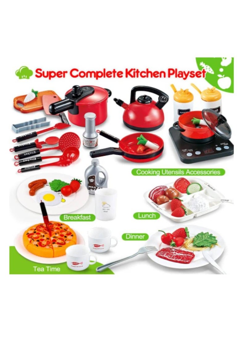 Kids Kitchen Playsets Play Kitchen Set for Kids Red