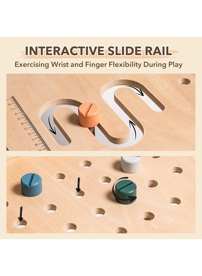 ROBUD Wooden Tool Workbench for Kids Toddlers Toy Tools Set Gift for 3 4 5 6 7 Years Old and Up