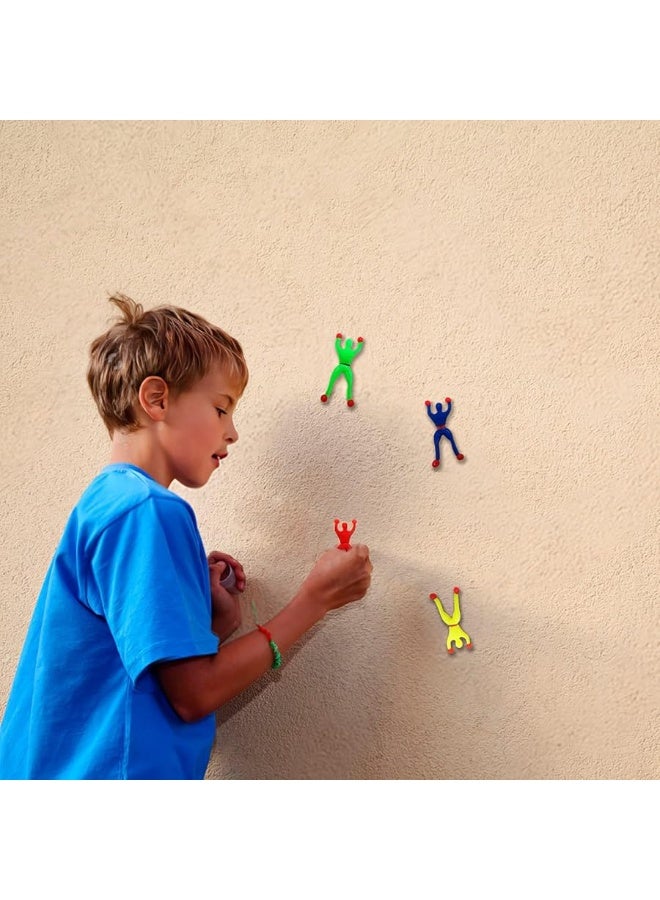 ArtCreativity Sticky Wall Climbers, 24PCS Mountain Climber Figures, Stretchy Sticky Toys for Kids, Anxiety Relief Toys, Party Favors for Kids, Great Gift Idea for Boys and Girls