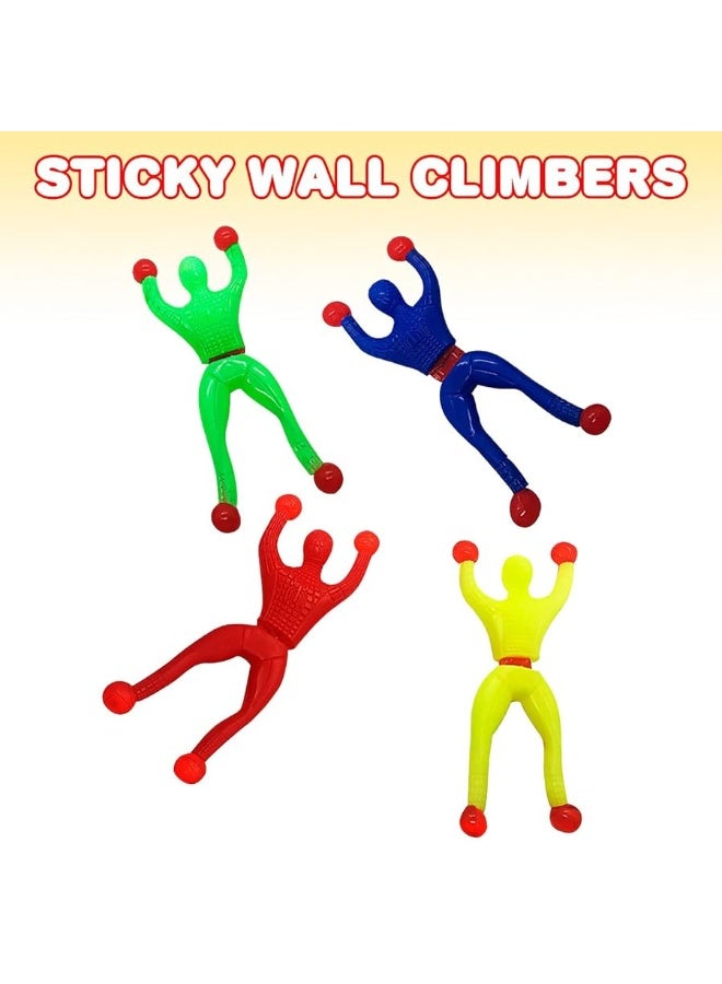 ArtCreativity Sticky Wall Climbers, 24PCS Mountain Climber Figures, Stretchy Sticky Toys for Kids, Anxiety Relief Toys, Party Favors for Kids, Great Gift Idea for Boys and Girls