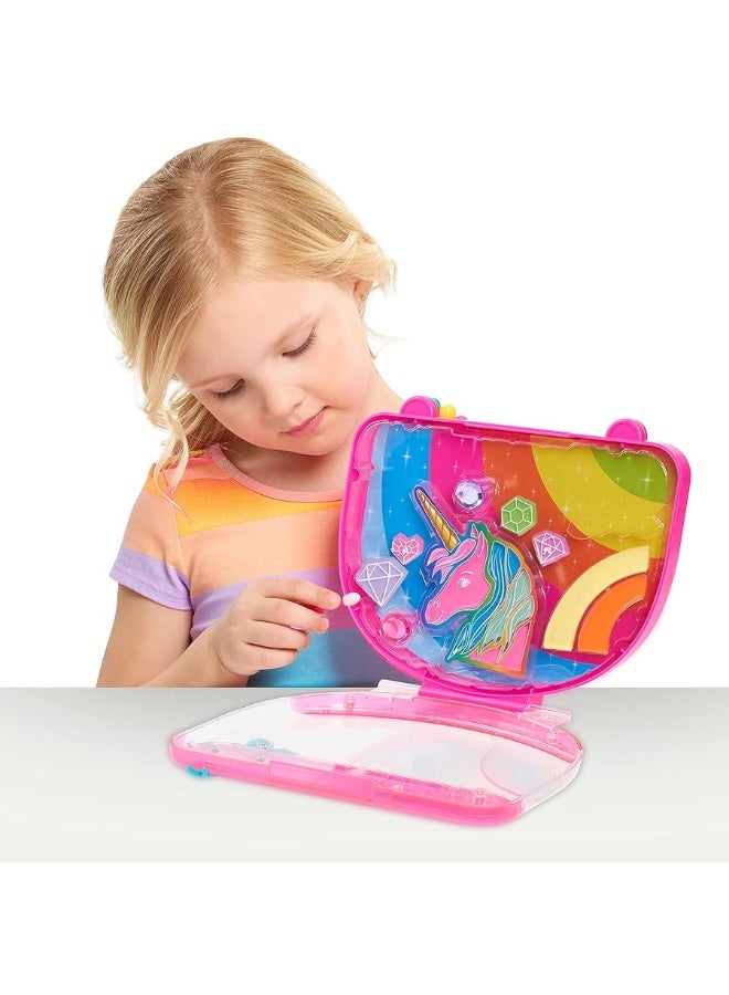 Barbie Purse Perfect Makeup Case with Accessories 9piece Kids Pretend Play Makeup Set Kids Toys for Ages 5 Up by Just Play