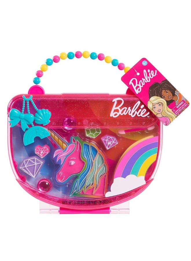 Barbie Purse Perfect Makeup Case with Accessories 9piece Kids Pretend Play Makeup Set Kids Toys for Ages 5 Up by Just Play