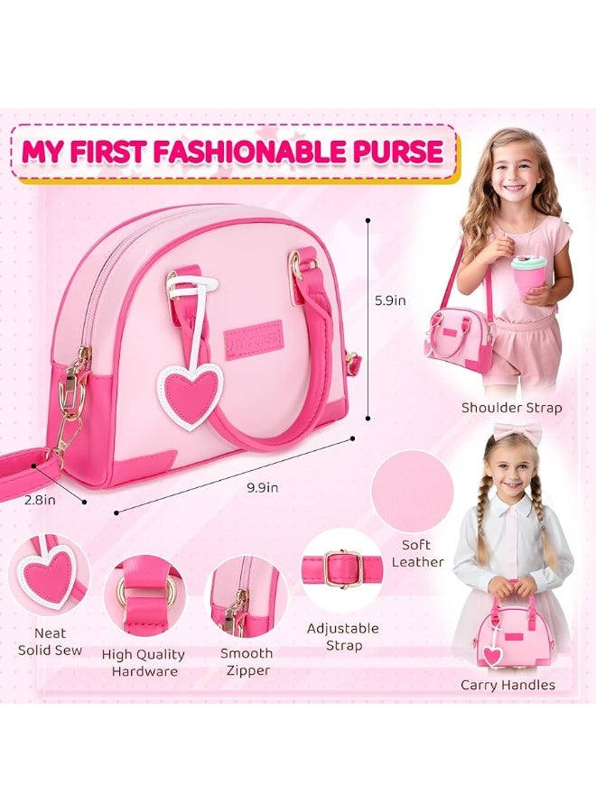 INNOCHEER Little Girls Purse, Kids Toy Purse with Pretend Makeup, Play Purse for Little Girls, Pretend Play Toddler Purse, Birthday Christmas Princess Gifts Toys for Girls 2 3 4 5 6 7 8 Year Old