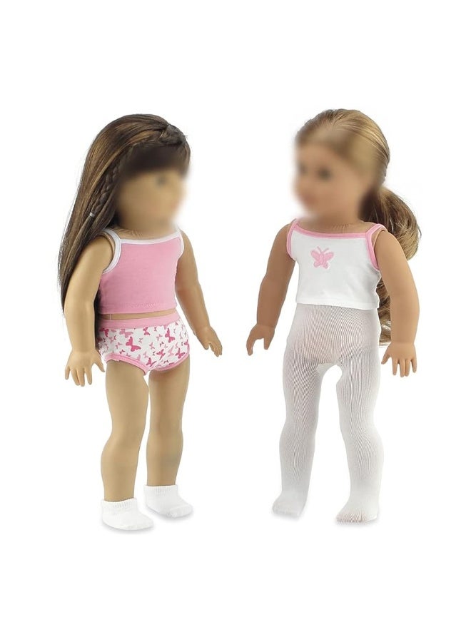 Emily Rose 18 Inch Doll Clothes & Accessories 6-PC Basic 18