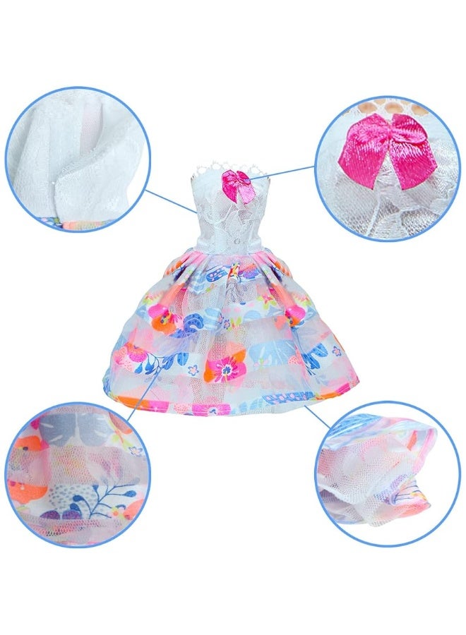 BJDBUS 6 Pcs Ball Mini Gown Dress for 11.5 inch Girl Doll Clothes Playset