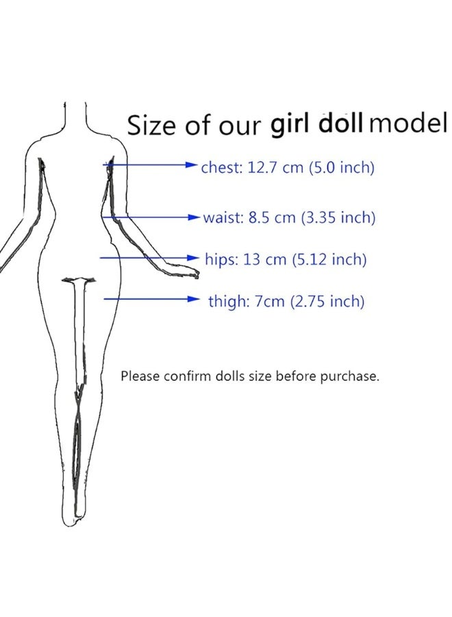 BJDBUS 6 Pcs Ball Mini Gown Dress for 11.5 inch Girl Doll Clothes Playset