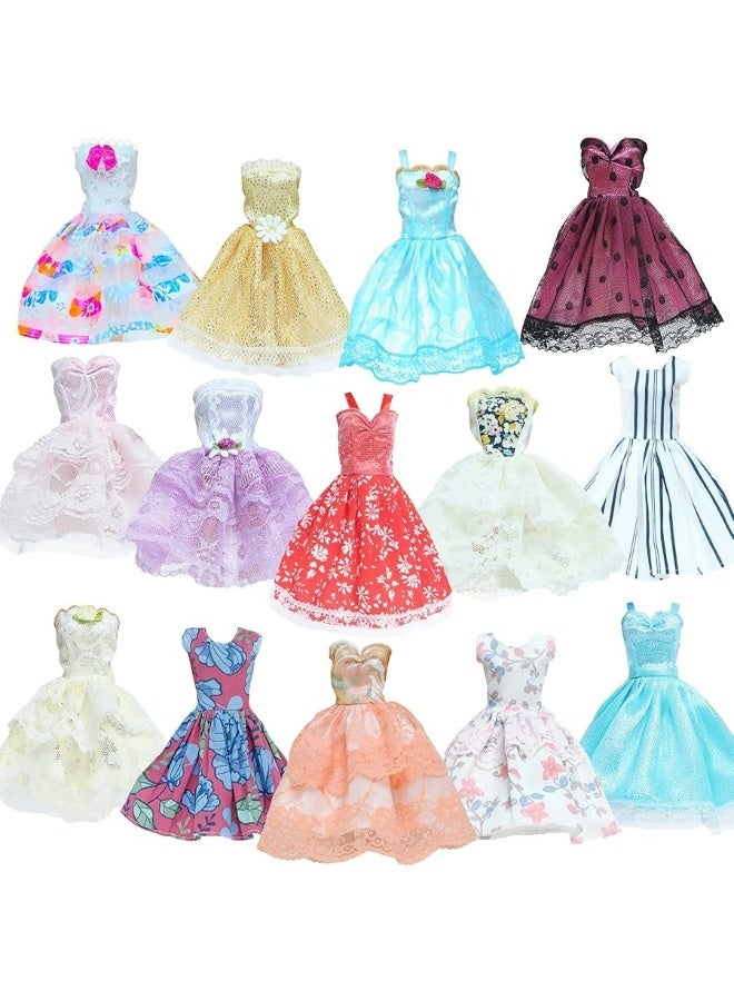 BJDBUS 6 Pcs Ball Mini Gown Dress for 11.5 inch Girl Doll Clothes Playset