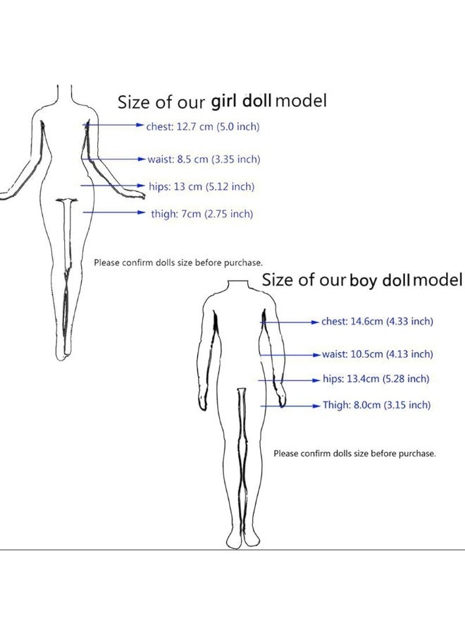 BJDBUS Wedding Set White Dress Bridal Veil and Groom Formal Suit Outfit for Boys Girl 11.5 in. Doll Clothes