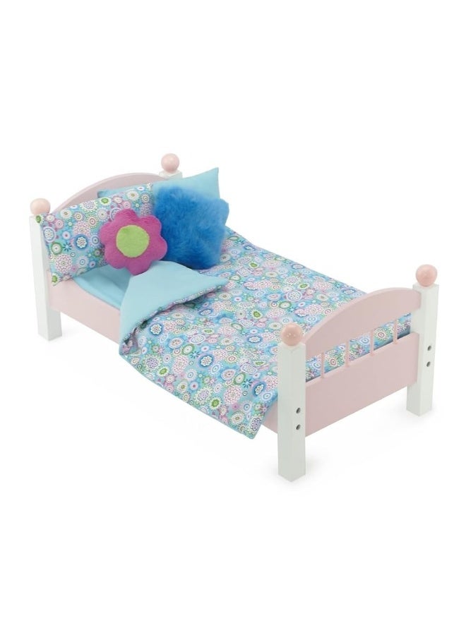 Emily Rose 18 Inch Doll Bedding Accessories Set, Reversible Baby Doll Blankets and Accessories | Fits 18