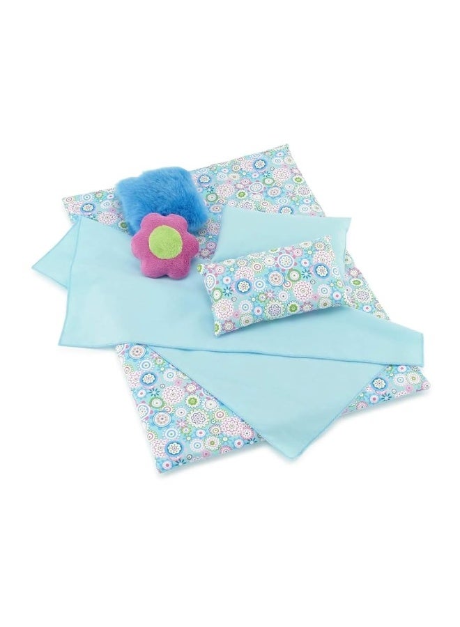 Emily Rose 18 Inch Doll Bedding Accessories Set, Reversible Baby Doll Blankets and Accessories | Fits 18