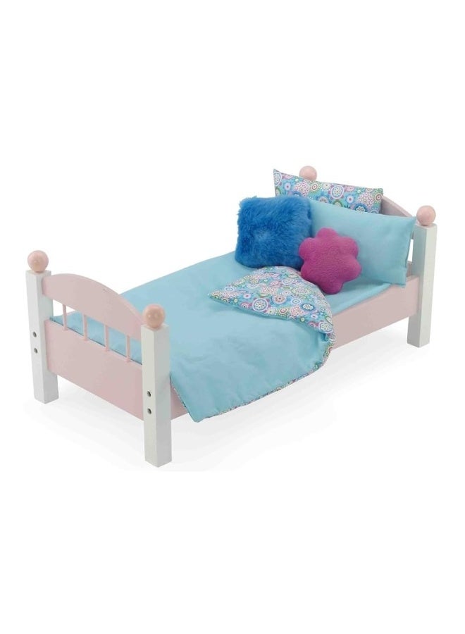 Emily Rose 18 Inch Doll Bedding Accessories Set, Reversible Baby Doll Blankets and Accessories | Fits 18