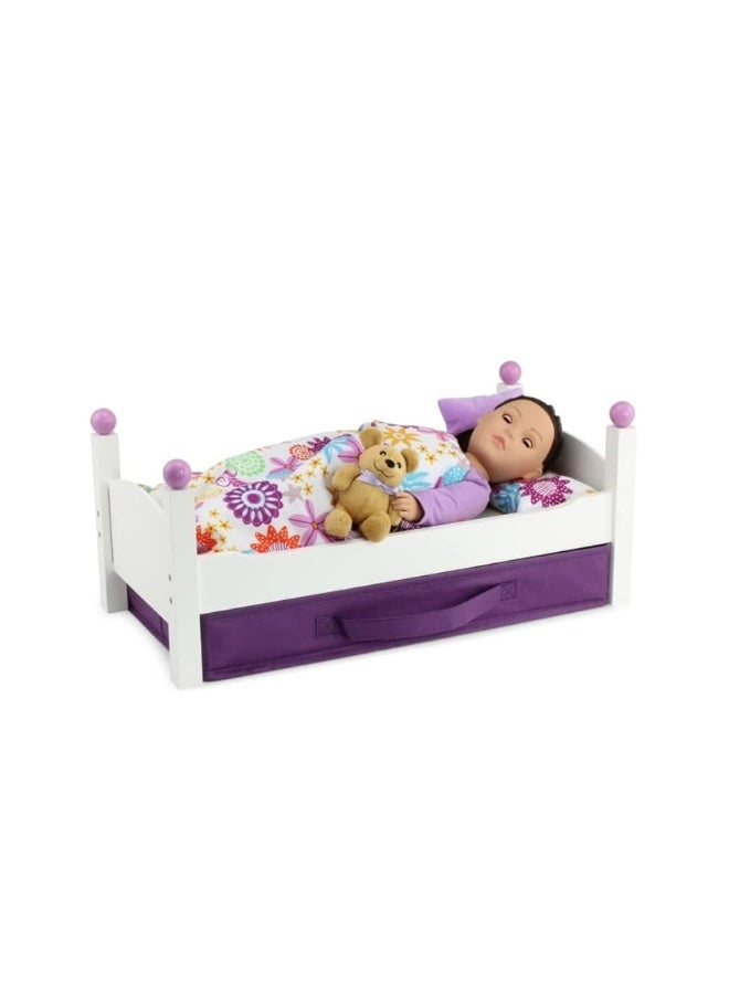 Emily Rose 18 Inch Doll Bed Furniture Gift Set | Single Stackable 18