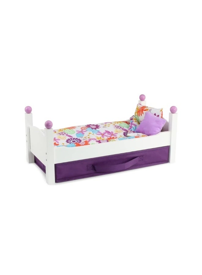 Emily Rose 18 Inch Doll Bed Furniture Gift Set | Single Stackable 18