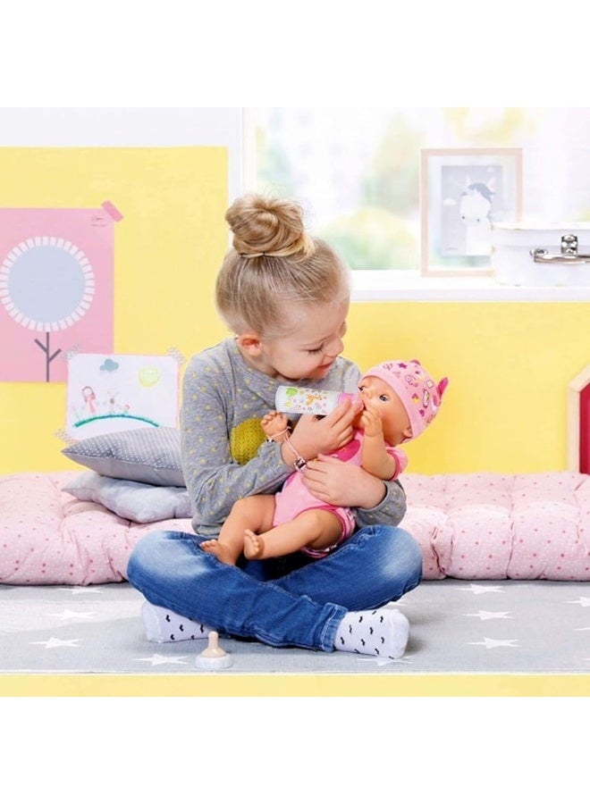 fash n kolor Doll Feeding Set | Set Includes Baby Doll, Doll Diapers, Diaper Bag, Magic Bottles, Potty and Bath Toys | 26 Changing and Other Accessories for 3+ Years Kids