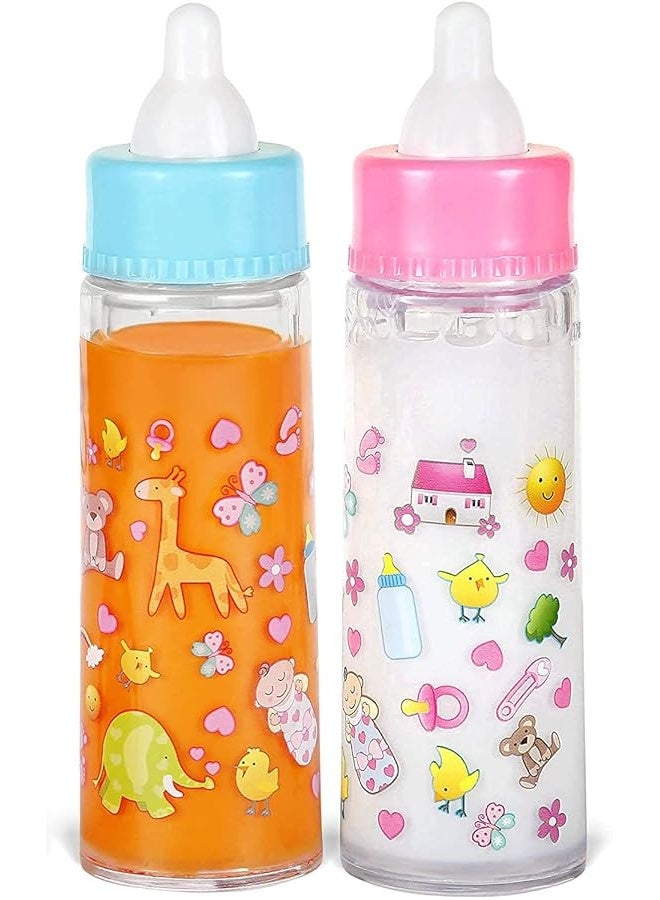 fash n kolor Doll Feeding Set | Set Includes Baby Doll, Doll Diapers, Diaper Bag, Magic Bottles, Potty and Bath Toys | 26 Changing and Other Accessories for 3+ Years Kids