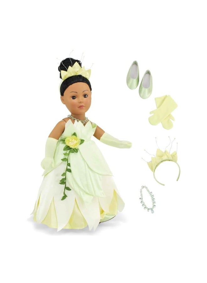 Emily Rose 18 Inch Doll Clothes 5-PC Princess Value Gift Set | 18â€ Doll Costume Dress and Accessories Outfit with Crown, Necklace, Gloves and Matching Shoes | Fits Most 18