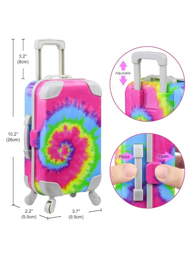 Ecore Fun 23 Pcs 18 inch Girl Doll Accessories Suitcase Travel Luggage Play Set  Girl 18 Doll Travel Carrier Storage Including Suitcase Clothes Shoes Backpack Camera Computer Cell Phone