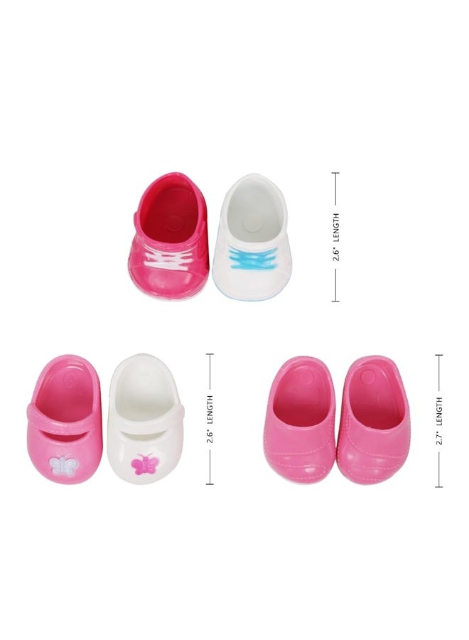 Shoes Toys for Mini Doll ï¼Œ5 Pairs of Shoes for 15-16 Inch Doll Toy, Toy Boots Sneakers Sport Shoes