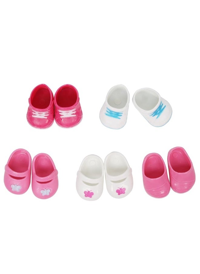 Shoes Toys for Mini Doll ï¼Œ5 Pairs of Shoes for 15-16 Inch Doll Toy, Toy Boots Sneakers Sport Shoes