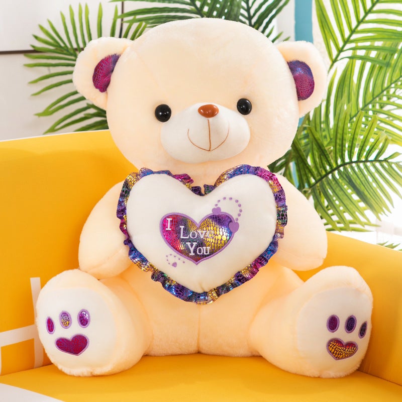 Glowing Teddy Bear Plush Toy Gift Yellow