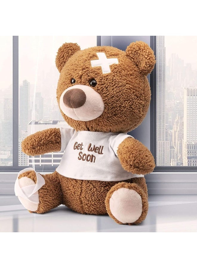 PREXTEX 12Inch Get Well Soon Plush Bear  Soft Stuffed Teddy Bear  Get Well Soon Gifts for Kids Stuffed Animals  Get Well Soon Stuffed Toy  Get Well Soon Teddy Bear Plush  Get Well Gift