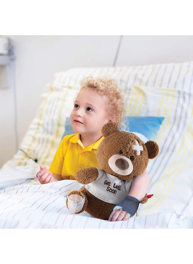 PREXTEX 12Inch Get Well Soon Plush Bear  Soft Stuffed Teddy Bear  Get Well Soon Gifts for Kids Stuffed Animals  Get Well Soon Stuffed Toy  Get Well Soon Teddy Bear Plush  Get Well Gift