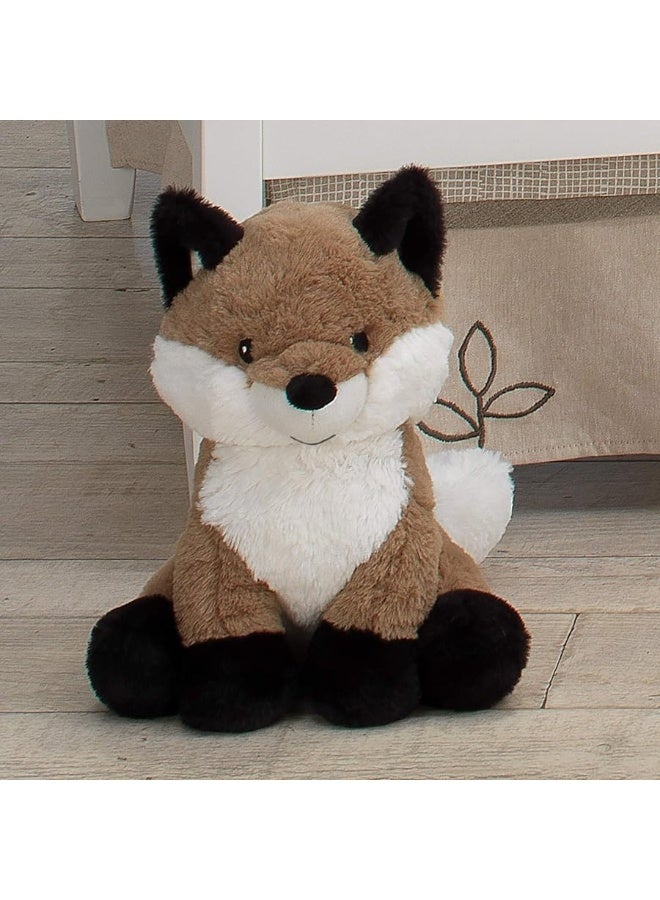 Lambs & Ivy Painted Forest Brown/White Plush Fox Stuffed Animal - Knox