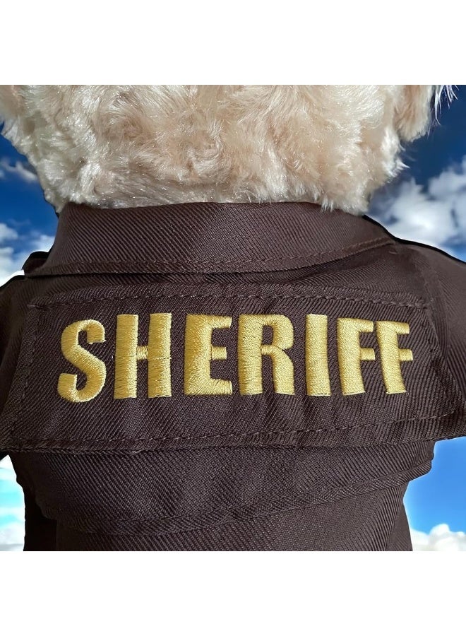 ZZZ Bears Military and Police Teddy Bears Plush Toys to Honor, Protect and Cuddle at Bedtime (Sheriff Uniform)