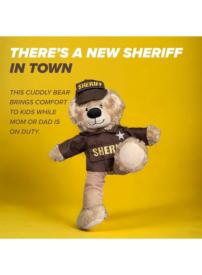 ZZZ Bears Military and Police Teddy Bears Plush Toys to Honor, Protect and Cuddle at Bedtime (Sheriff Uniform)