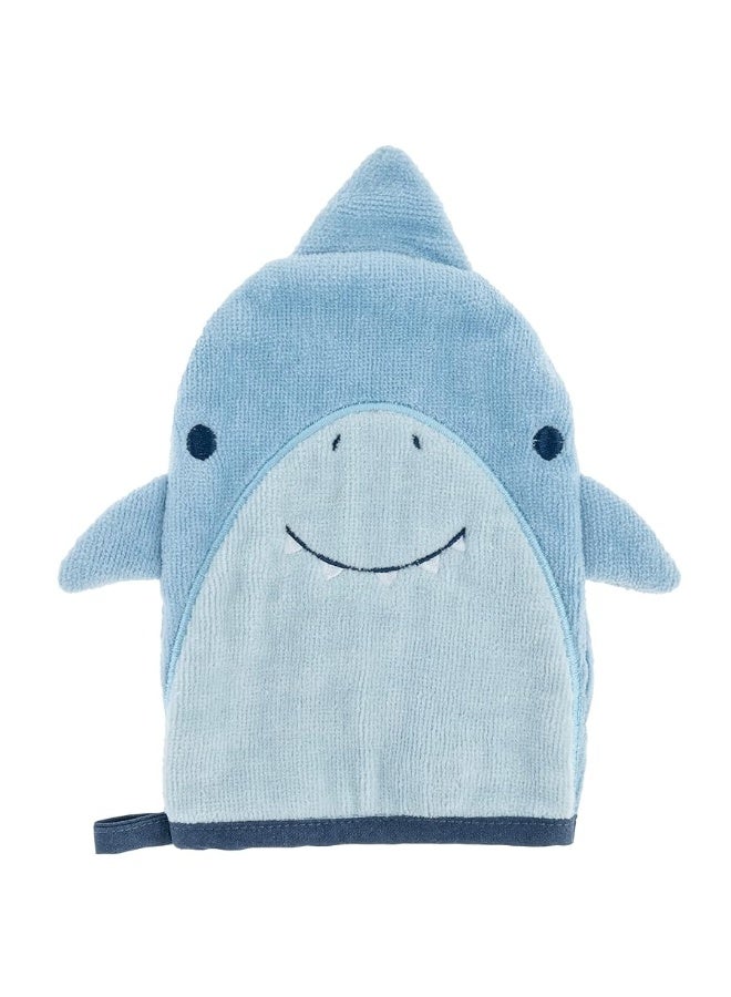 Stephen Joseph Bath Mitt with Finger Puppet, Shark