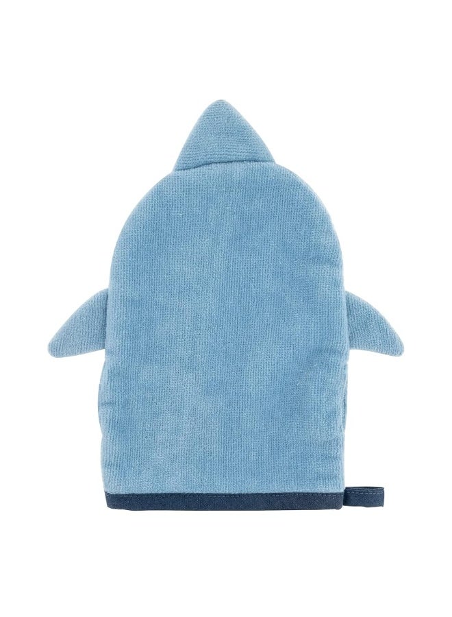 Stephen Joseph Bath Mitt with Finger Puppet, Shark