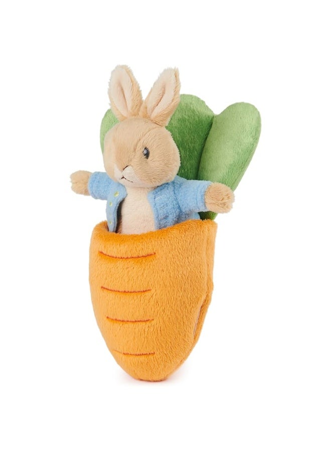 GUND Beatrix Potter 2in1 Peter Rabbit with Carrot Plush Playset Bunny Stuffed Animal for Ages 1 and Up OrangeBlue 7