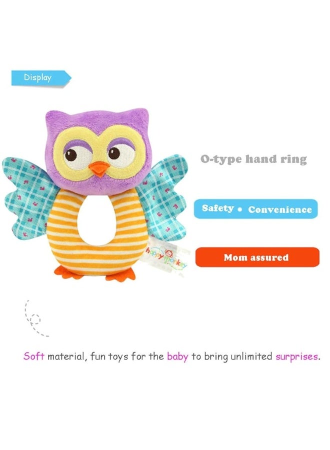 teytoy Owl Soft Rattle Toy for Over 0 Months