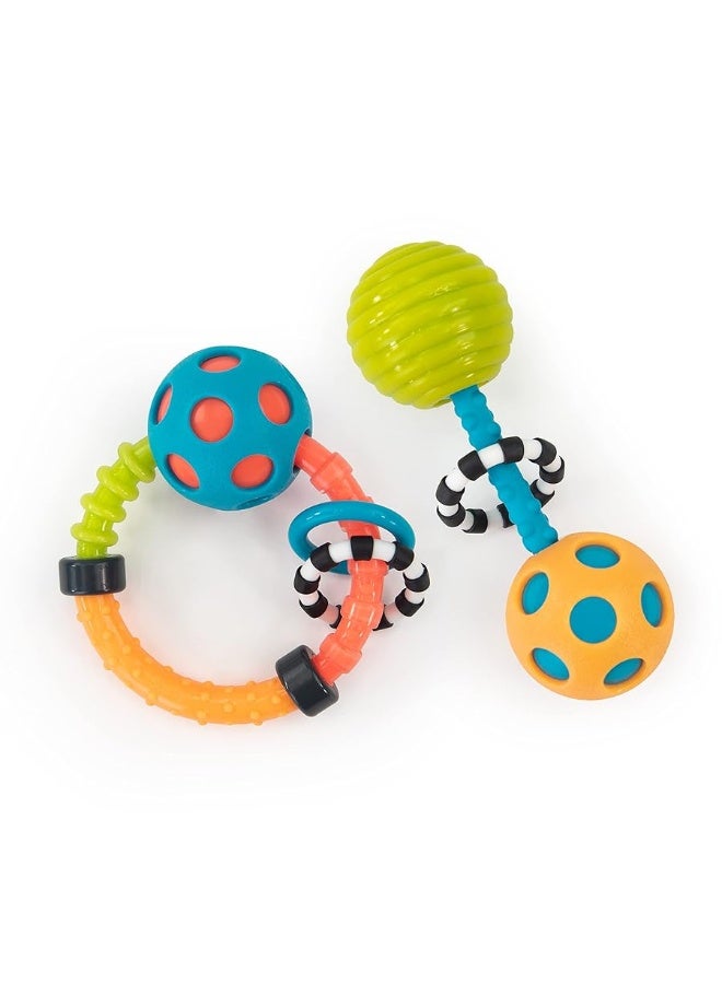 Sassy My First Bend & Flex Rattle Set - 2 Piece - for Ages 0+ Months