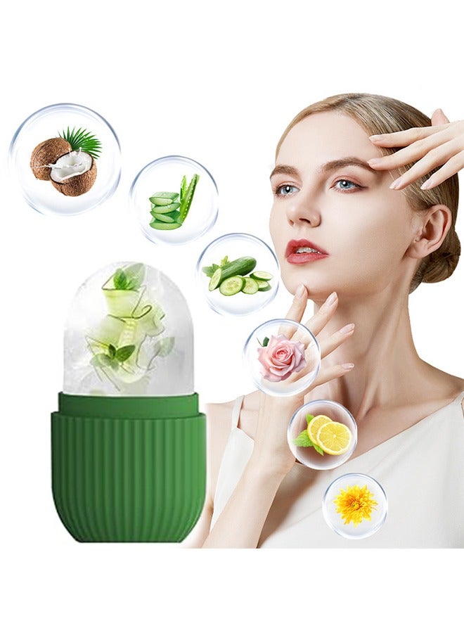 Ice Roller for Face,Beauty Facial Massage, Glow Cube for Face,Skin Care Tools for Eye Wrinkles, Acne Puffiness Relief Green