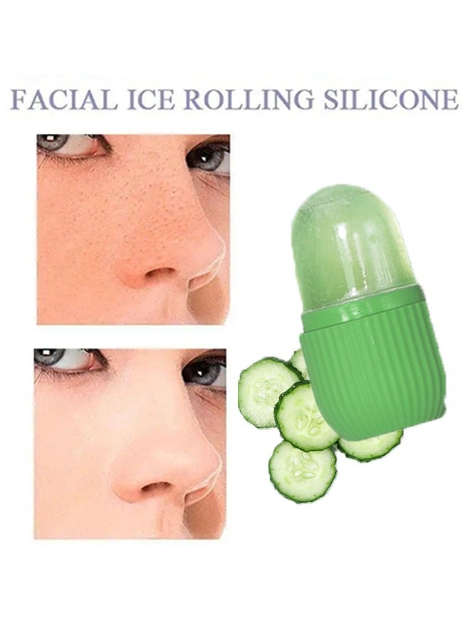 Ice Roller for Face,Beauty Facial Massage, Glow Cube for Face,Skin Care Tools for Eye Wrinkles, Acne Puffiness Relief Green