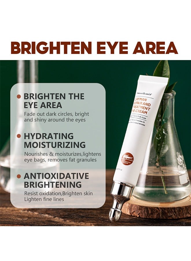 Cayman Repair and Treatment Eye Cream 20g, Magic Eye Cream, Eye Cream to Remove Eye Bags, Wrinkles, Fine Lines, Dark Circles, Anti Aging Eye Cream, Lift Lighten Eye Cream, Eye Repair and Treatment