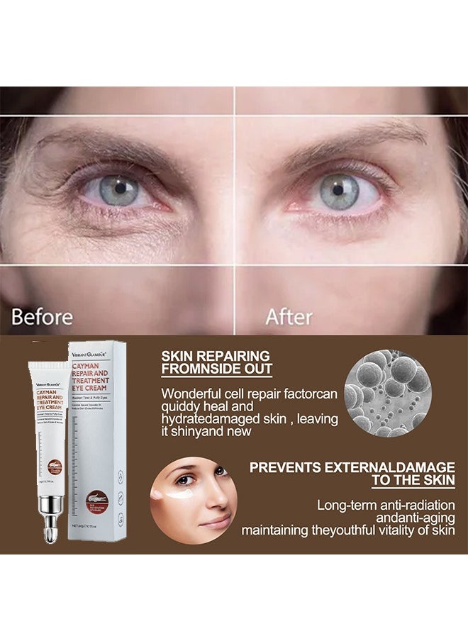 Cayman Repair and Treatment Eye Cream 20g, Magic Eye Cream, Eye Cream to Remove Eye Bags, Wrinkles, Fine Lines, Dark Circles, Anti Aging Eye Cream, Lift Lighten Eye Cream, Eye Repair and Treatment