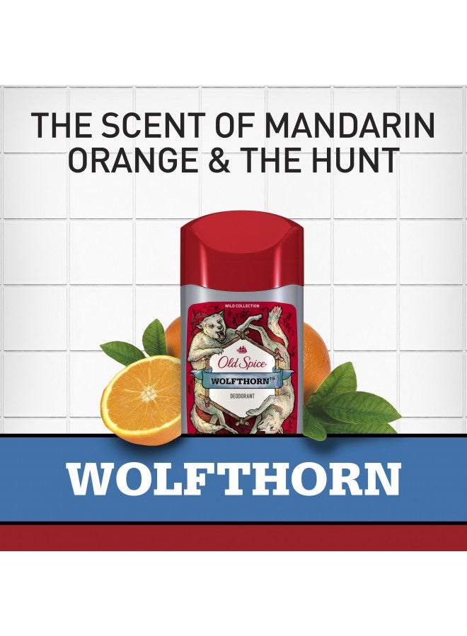 Wild Collection Men's Deodorant, Wolfthorn Scent - 3.0 Oz