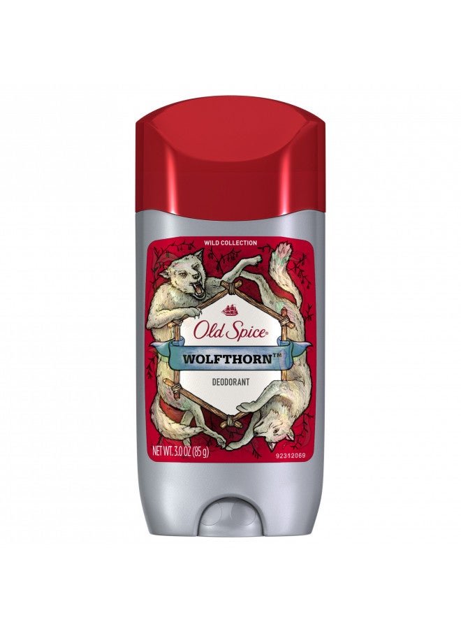 Wild Collection Men's Deodorant, Wolfthorn Scent - 3.0 Oz