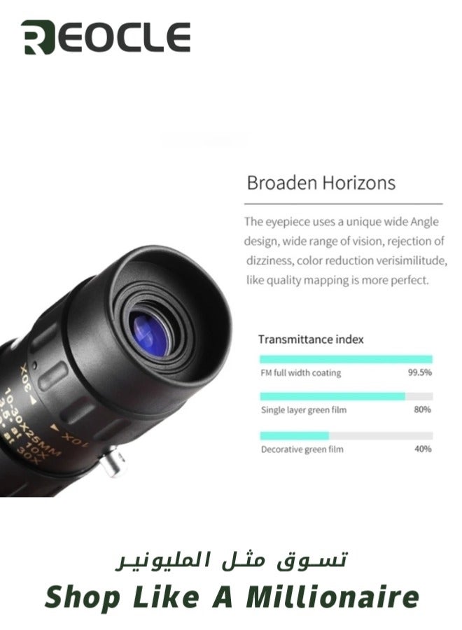 Monocular Telescope High Definition Ultra Light Pocket Telescope High Powered Handheld Telescope Ideal Handheld Telescope for Adults and Kids