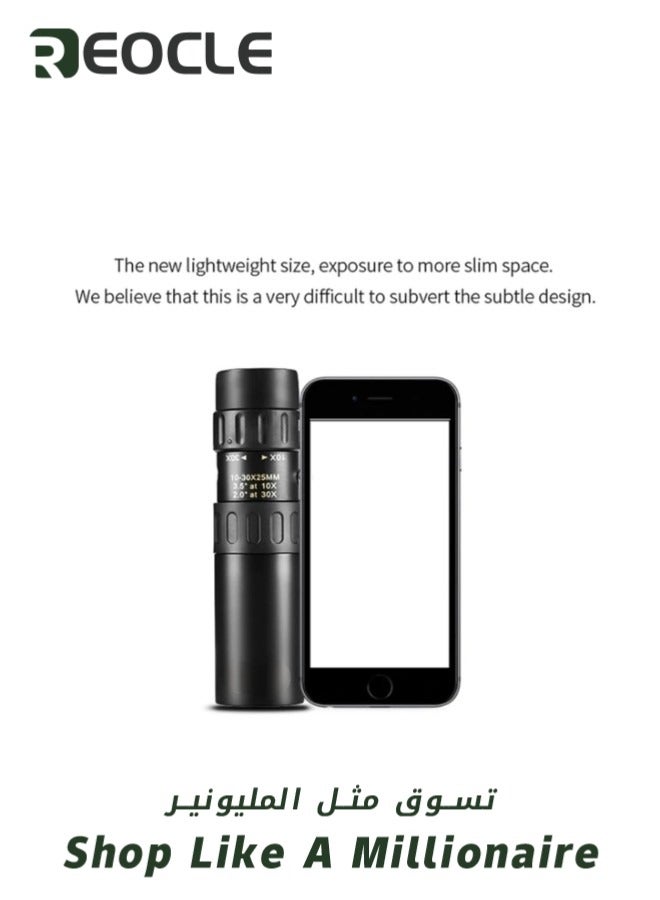 Monocular Telescope High Definition Ultra Light Pocket Telescope High Powered Handheld Telescope Ideal Handheld Telescope for Adults and Kids