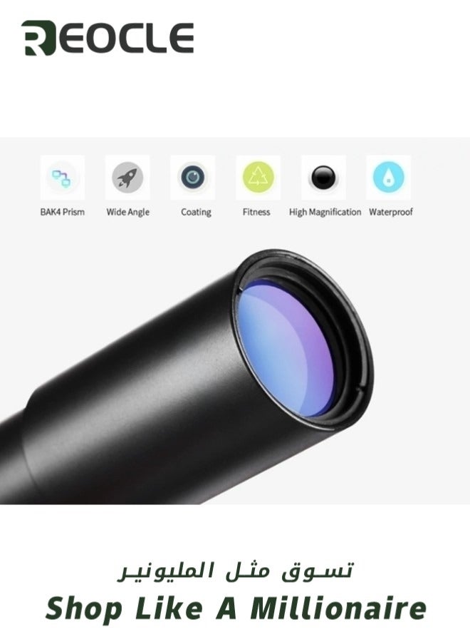 Monocular Telescope High Definition Ultra Light Pocket Telescope High Powered Handheld Telescope Ideal Handheld Telescope for Adults and Kids