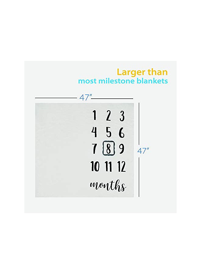 Photo Prop Monthly Milestone Blanket